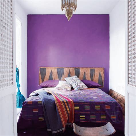 Purple Two Colour Combination For Bedroom Walls Interiors By Color