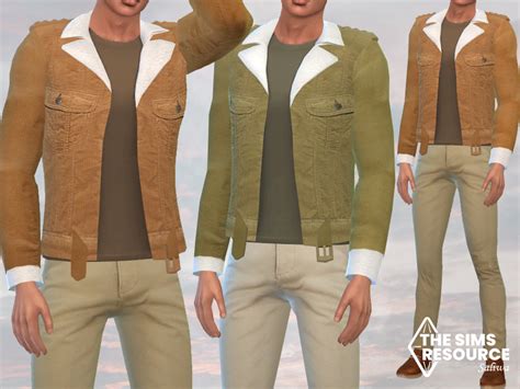 Sherpa Winter Men Jackets By Saliwa At Tsr Sims 4 Updates
