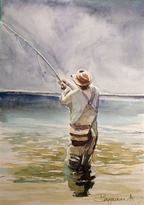 Original Watercolour PaintingThe Fisherman free | Etsy | Original watercolors, Original ...