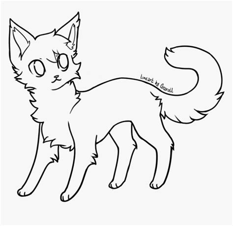 Cute Lineart Cat Base For Free Download Png Scared Cat Drawing Base