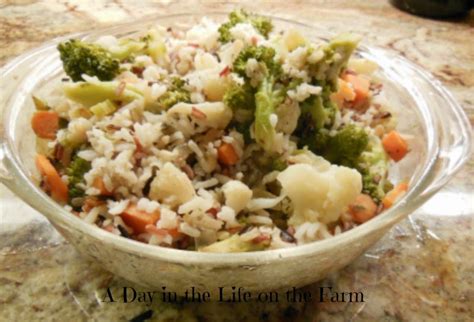 A Day In The Life On The Farm Vegetable Rice Pilaf
