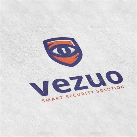 Vezuo Privacy Eye Keyhole Shield Surveillance Logo Template In 2023