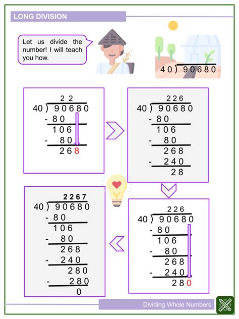 Dividing Whole Numbers Worksheets Common Core