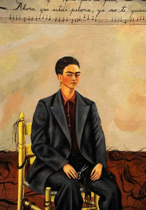 Frida Kahlo Self Portrait With Cropped Hair 1940 Detail Flickr