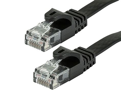 All home networks start with a network cable. Monoprice Cat5e Ethernet Patch Cable - Snagless RJ45, Flat,Stranded, 350Mhz, UTP, Pure Bare ...