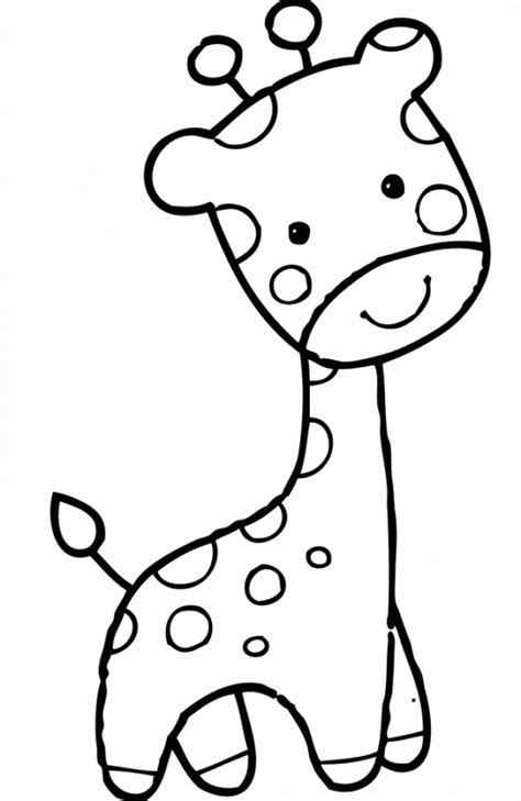 Get This Cute Baby Giraffe Coloring Pages For Preschool