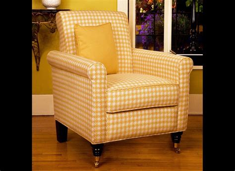 A cheery yellow hue updates a classic houndstooth print. | Accent