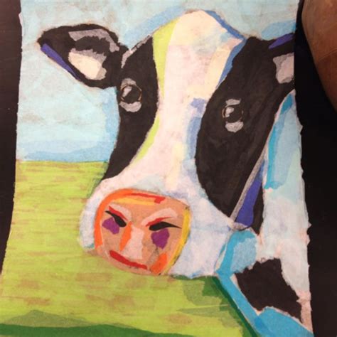Tissue Paper Cow Its Udderly Fantastic Painting Art Personal