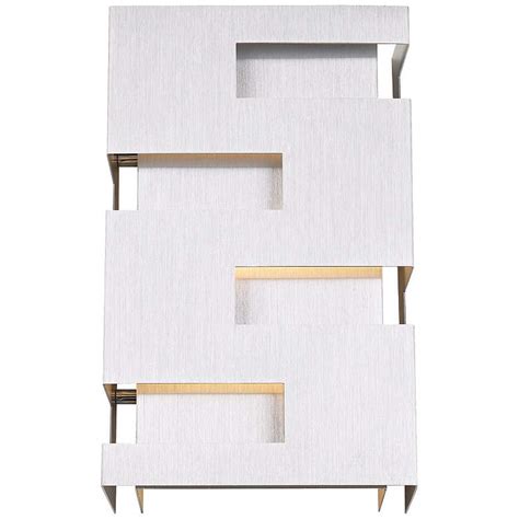 No need to register, buy now! Possini Euro Cutout 10" High Brushed Aluminum Wall Sconce ...
