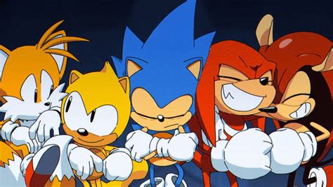 Sonic Tails Knuckles Mighty And Ray Together In Sonic Mania Plus Album On Imgur