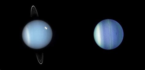 El Exceso De Niebla Marca Las Diferencias De Color Entre Urano Y
