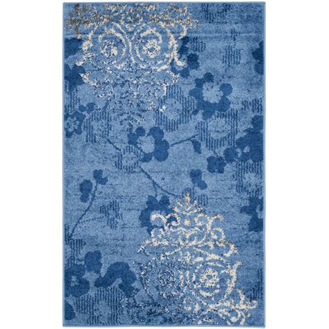 Safavieh Adirondack Light Blue And Dark Blue Area Rug And Reviews Wayfair