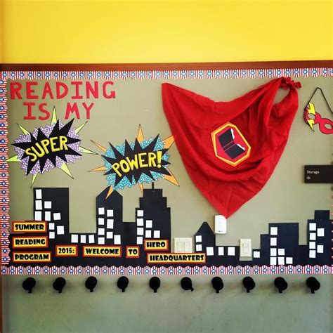 Library Book Displays Superhero Classroom Reading Hero