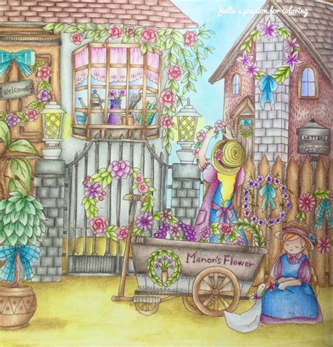 Romantic Country Second Tale Romantic Country Coloring Book Art