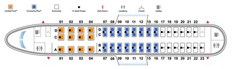 Seat Map Embraer E 175 United Airlines