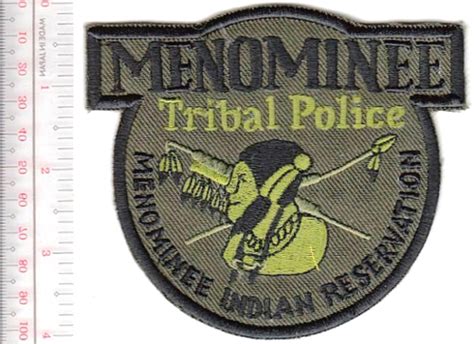 American Indian Tribe Police Department Wisconsin Menominee Tribal