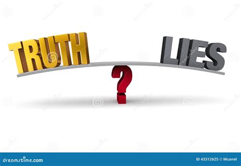 Choosing Between Truth And Lies Stock Illustration Illustration Of