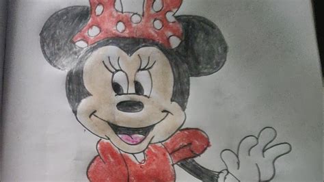 How To Draw Minnie Mouse Step By Step Easily Cómo Dibujar A Minnie