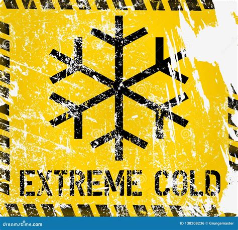 Warning Cold Burns Hazard Symbol Sign Vector Illustration Isolate On