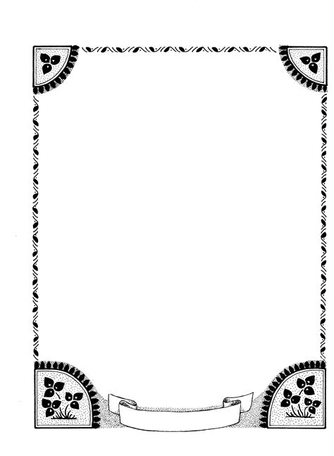 Free Page Border Black And White Download Free Page Border Black And