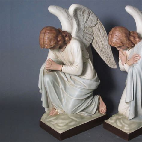 Kneeling Angel Arms Crossed Catholic Religious Statues