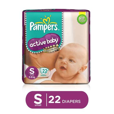 Buy Pampers Active Baby Diaper Size S Packet Of 22 Online And Get Upto 60