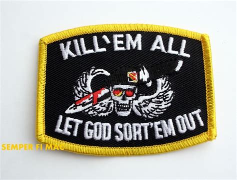 kill em all let god sort em out hat vest patch special forces us army marines ebay