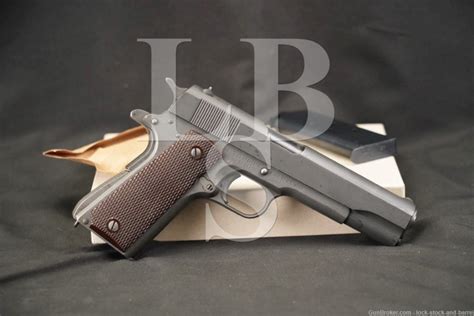 Remington Rand And Ithaca M1911 A1 45 Acp Sa Semi Auto Pistol Mfd 1943 C