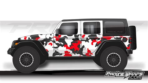 Proline Wraps Jeep Wrangler Jl Wrap Kit 4dr Camo