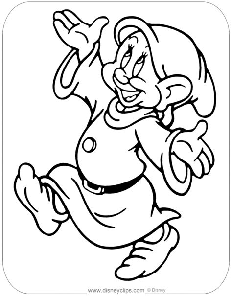 Snow White And The Seven Dwarfs Coloring Pages 5 36765 In 2020