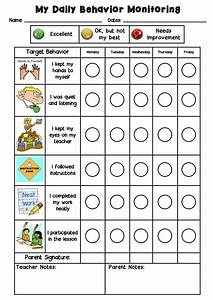 This Is The Behavior Chart That I Created With A Grade 2 Esl Student In