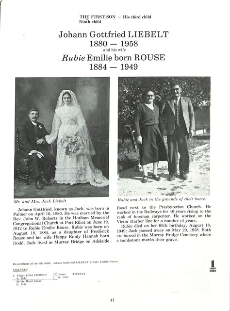 Information about "41.jpg" on liebelt family history book 1975 page 1