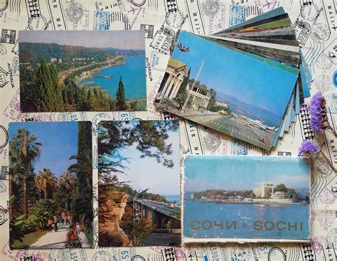 Art And Collectibles Sochi Colored Postcards With Views Of Soviet Cities