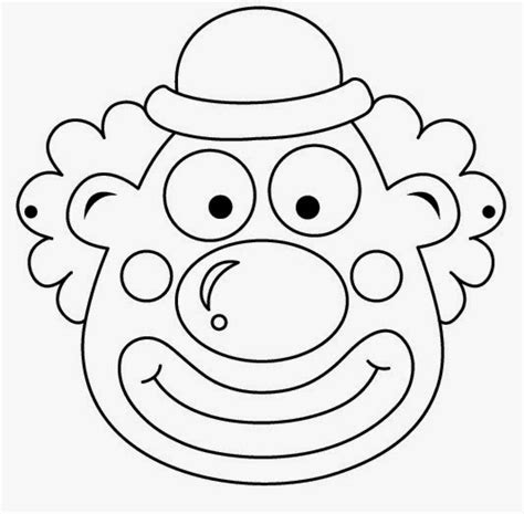 Clowns Free Printable Coloring Masks Or Templates Oh My Fiesta In