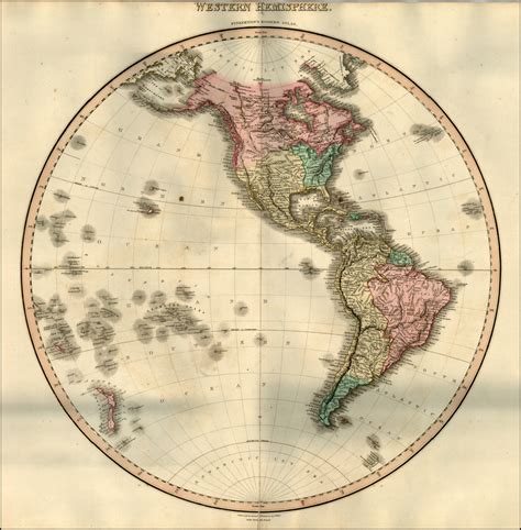 Western Hemisphere Barry Lawrence Ruderman Antique Maps Inc