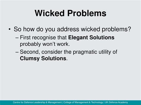 Ppt 1718 Wicked Problems Powerpoint Presentation Free Download