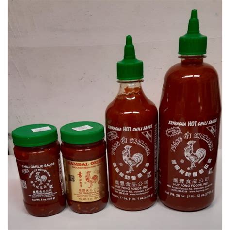Huy Fong Sriracha Sambal Oelek Chili Garlic Sauce Shopee Malaysia