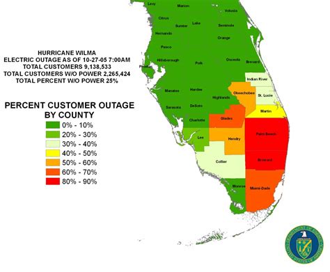 Florida Power Outage Map Printable Maps