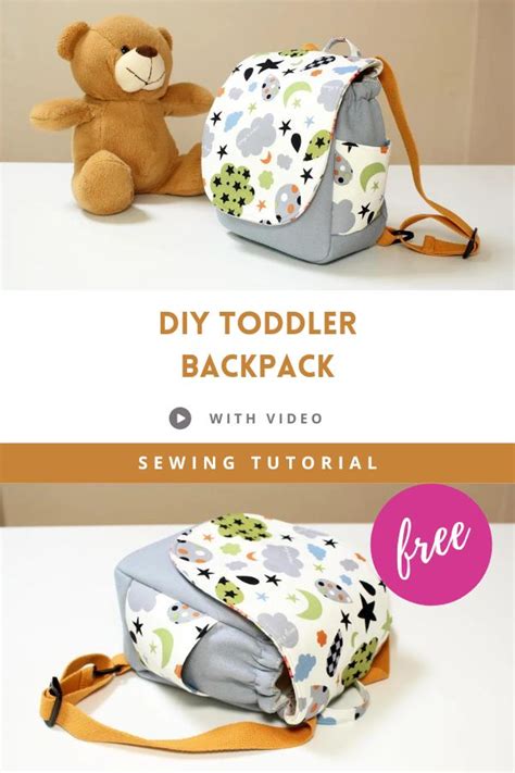 Diy Toddler Backpack Free Sewing Tutorial With Video Sew Modern Bags