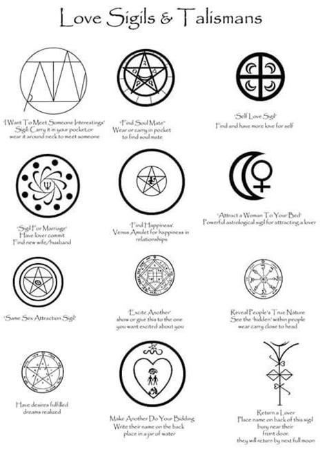 Love Magic Symbols Magick Wiccan