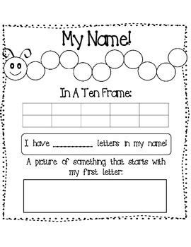 Check out this set of simple and free handwriting pages for preschool! FREE My Name Worsheet | Kindergarten names, Name ...