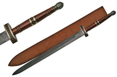 Short Sword 37 Roman Imperial Gladius Damascus Steel