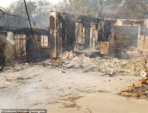 Catherine Oxenberg S Home Destroyed In California Wildfires Daily Mail Online