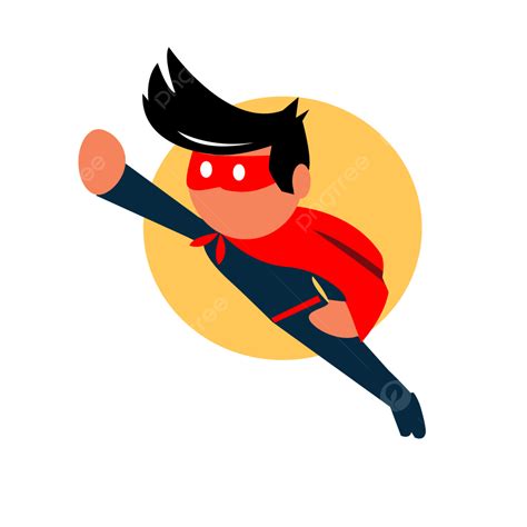 Superhero Flying Cartoon