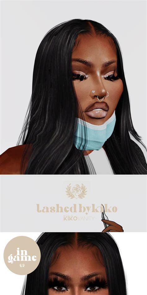Lashedbykiko Drama Mink Extensions 🤎 In 2021 Sims Hair The Sims 4