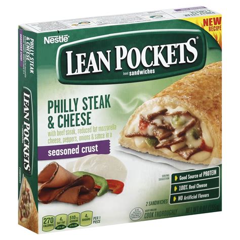 Lean Pockets Philly Steak And Cheese Seasoned Crust 9 Oz Shipt