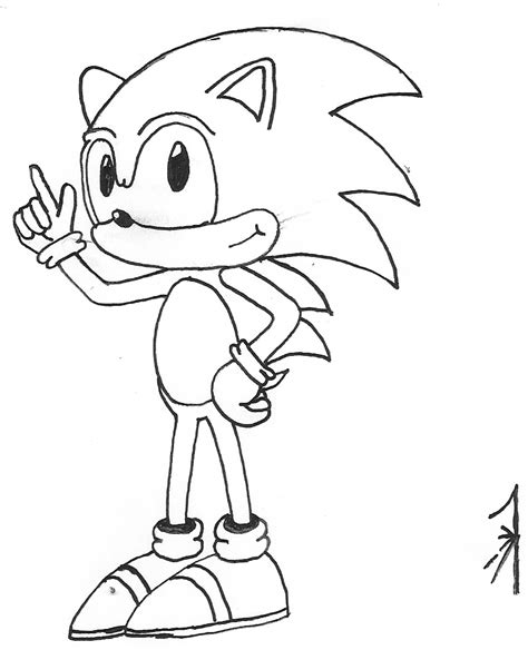 Sonic Happy Black And White By Unforgiven1228 On Deviantart