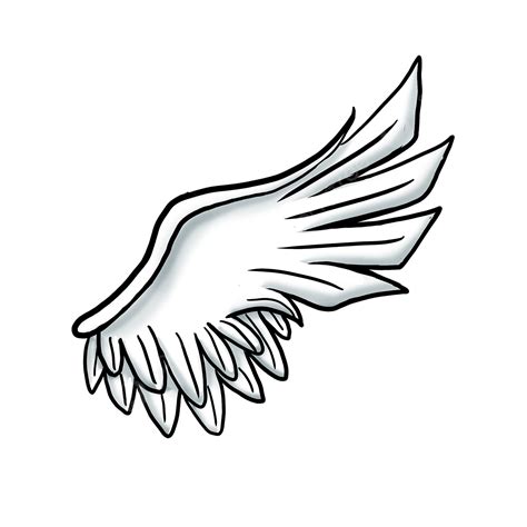 Single Wings White Transparent Wing Unilateral Cute Cartoon Single