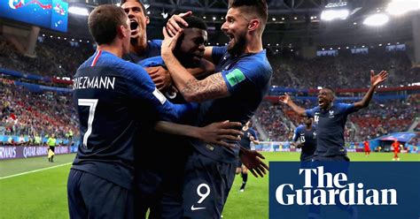 Barcelona defender samuel umtiti celebrated france's world cup victory at the stade de france with some the goal from samuel umtiti that secured france's place in the 2018 fifa world cup final! Samuel Umtiti header puts France in World Cup final with win over Belgium | Football | The Guardian