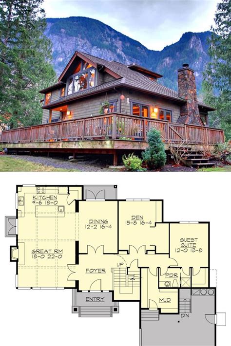 Two Story 4 Bedroom Highlands Craftsman Style Home Floor Plan Floor